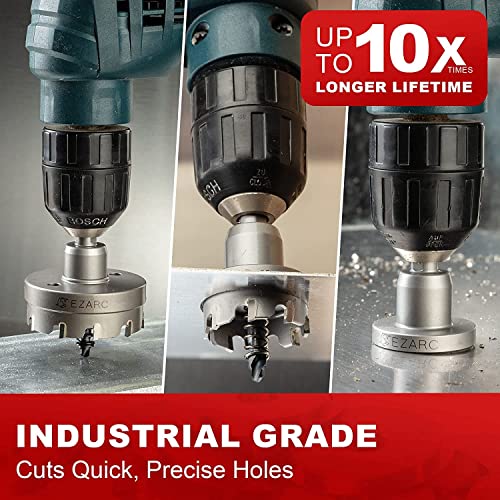 Image of EZARC Carbide Hole Saw Heavy Duty, Hole Cutter for Stainless Steel, Sheet Metal 2-1 /2 inch 64mm