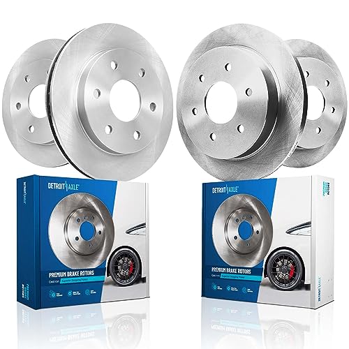 Image of Detroit Axle - Brake Rotors for 2005-2007 Nissan Titan, 2005-2006 Armada Infiniti QX56, Disc Brake Rotors Front and Rear Replacement Brakes [12.60 inch Front & Rear Rotors]