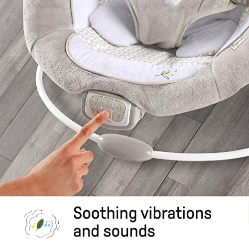 Ingenuity, Hamaca bebé InLighten con Arco de Juego, vibraciones, almohada para la hora del vientre y sonidos, 0-6 meses (Twinkle Tails Bunny) - imagen 10