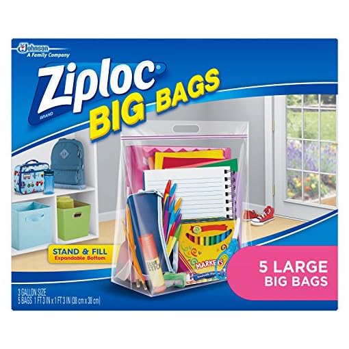 Ziploc Big Bags, Large, 5 Count