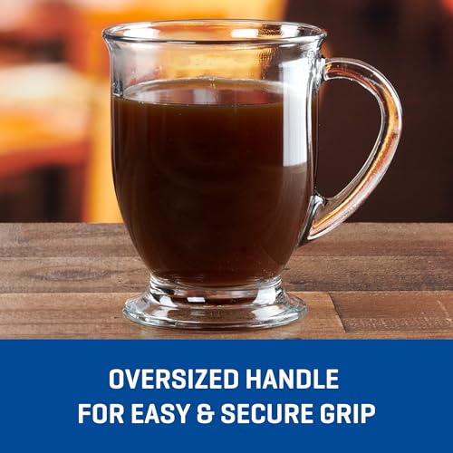 Anchor Hocking Café Glass Coffee Mugs, 16 oz, Set of 6 - Image 4