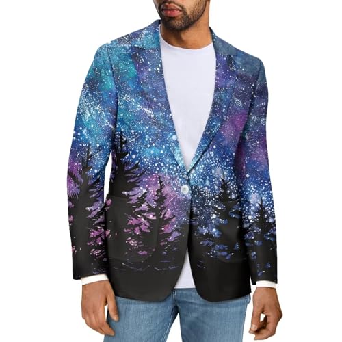 Mens Slim Fit Suit Jacket Casual Blazer Jacket with Pockets One Button Sport Coat Casual Slim Fit Top