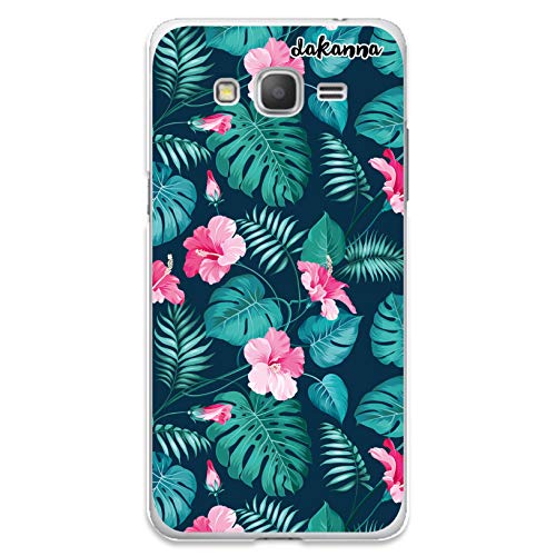 dakanna Coque souple en silicone pour Samsung Galaxy Grand Prime Motif [fleurs tropicales] Couleur...