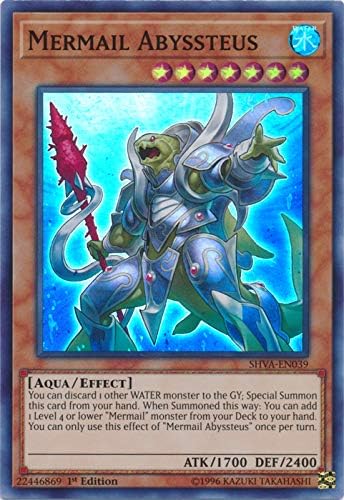 Yu-Gi-Oh! - Mermail Abyssteus - SHVA-EN039 - Súper Raro - 1ª Edición - Sombras en Valhalla