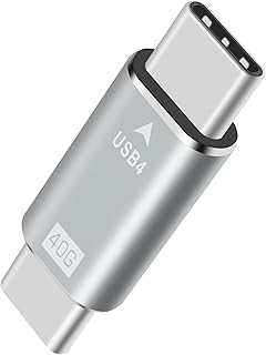 Duttek 8K USB C Male to USB C Male Adapter for Thunderbolt 3 Cable, 40Gbps USB C Adapter, USB C Male to Male Adapter for MacBook Pro, Phones, Laptop and More Type C Devices 1Pack