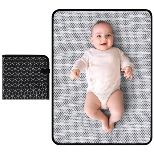 Image of Accmor Portable Diaper Changing Pad, Waterproof Baby Changing Mat, Foldable Portable Travel Changing Pads for Baby, Black