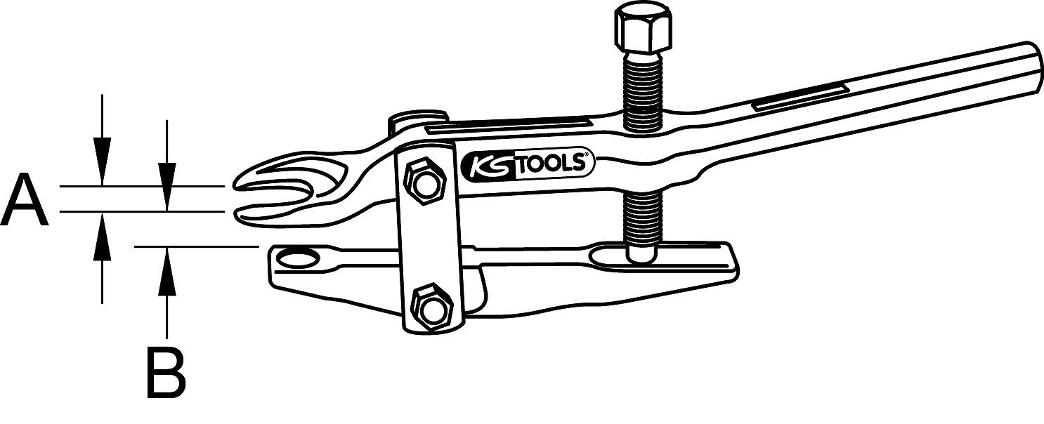 KS Tools 700.5625 Estrattore per Snodi Sferici, Tipo Forgiato, Esecuzione Extra Pesante
