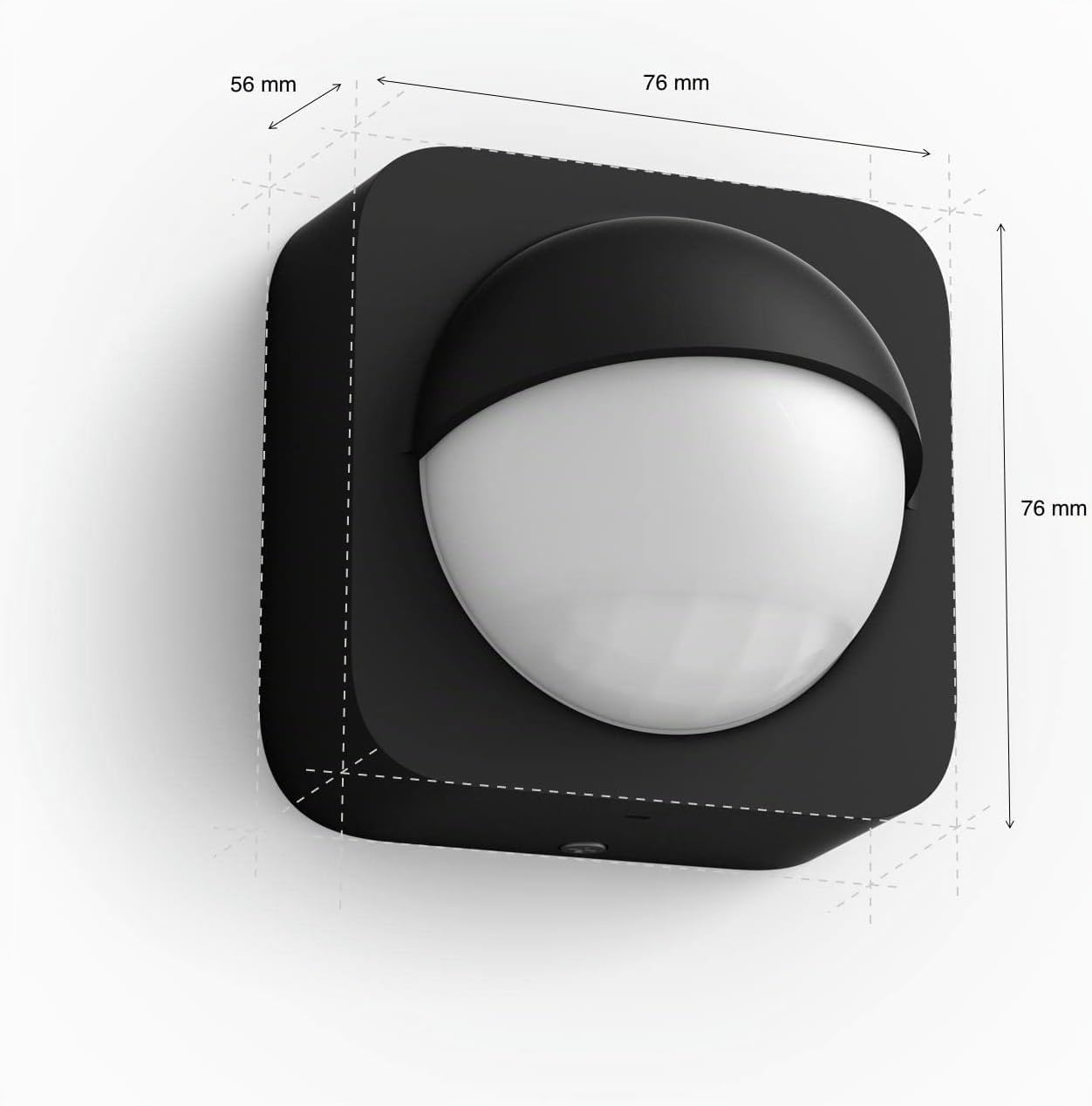Philips Hue White and Color Ambiance Appear Lampada da Parete Smart per Esterni Sensore di Movimento da Esterno, Accensione e Spegnimento Luci Smart Hue