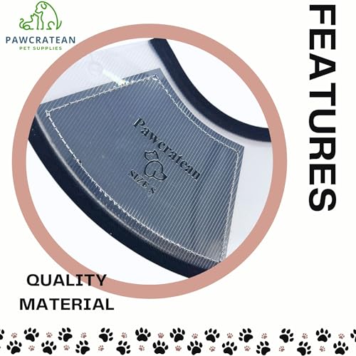 Image of Pet Cone Collar Dog Cat Soft Plastic Recovery Collar Adjustable Comfortable Wounds Protection Small Medium Size Elizabeth Collar (Transparent, Medium)