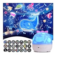 Kids Night Light Projector,21 Sets of Films, Night Lights for Kids, Star Galaxy Projector, Bedroom, Ceiling, Star Projector with 360 Rotating for Boys and Girls, Birthday, Christmas Gifts, Room Decor