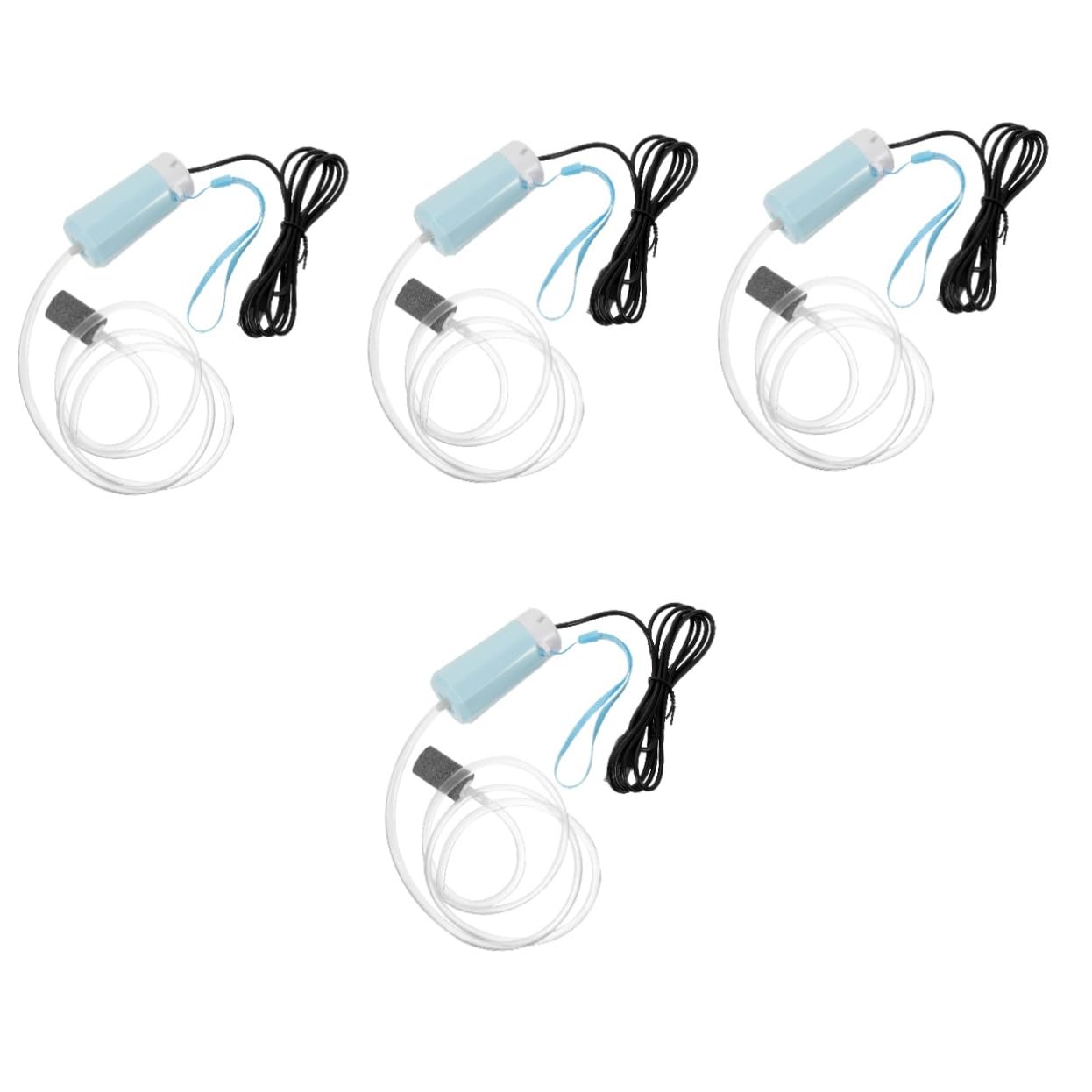 Toddmomy 4kawałki Usb Wodna Pompa Tlenowa Do Akwarium Cicha i Wydajna Pompka Tlenowa Do Ryb Oraz Łowisk Zasilana Przez Usb