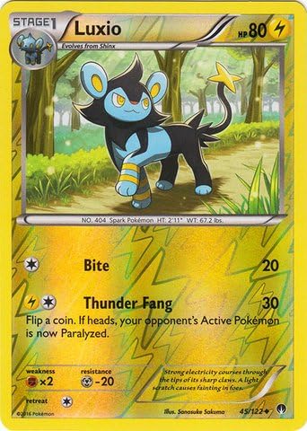 Pokemon - Brandclub - Pokemon - Luxio (45/122) - XY Breakpoint - Reverse  Holo