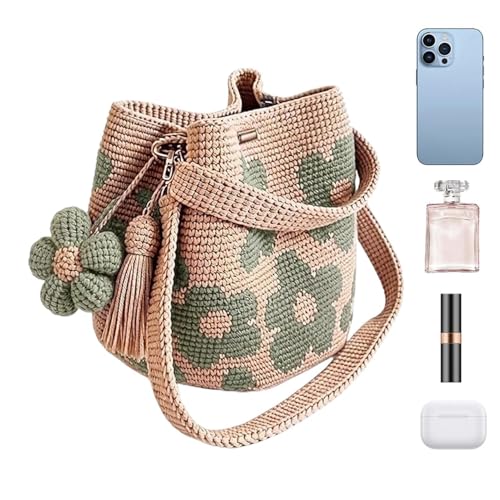 Sac en tricot floral pour femmes | Sacs à main au crochet de vacances