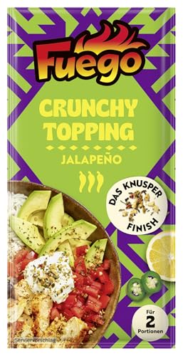 Fuego - Crunchy Topping Jalapeño | Gewürz mit Jalapeño, Tomate und Knoblauch | Ideal zum Abrunden...