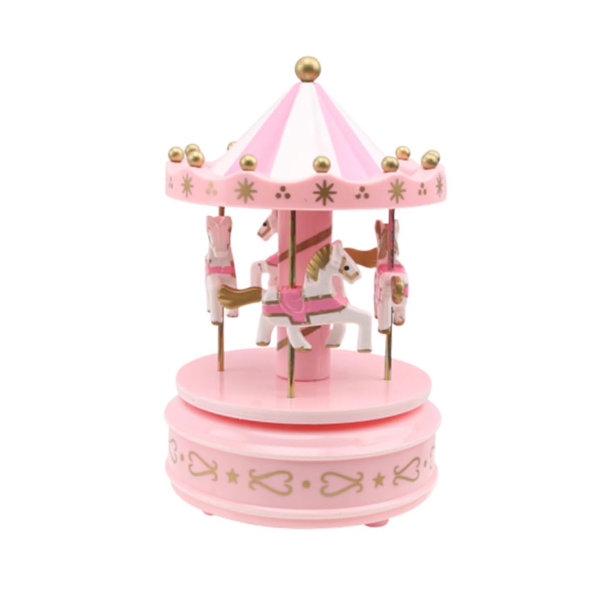 MAGICLULU Carillon Giostra Musicale Rosa in Plastica, 1 Pezzo