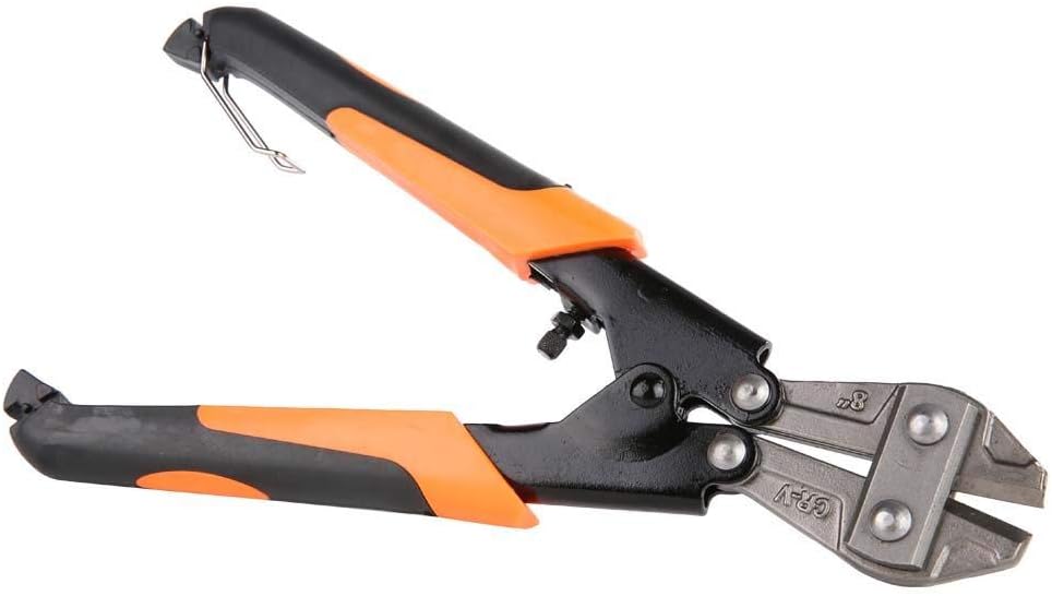Mini-Bolt Cutter, 8inch Heavy duty Mini-Bolt Cutters Wire Cable Cutter Pliers Shear Cutting Tool,for Cutting Bolts, Chain, Threaded Rod, Wire and etc.