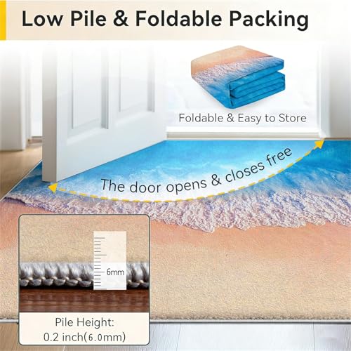Tapete decorativo LHOMKCV 2x3ft oceánico antideslizante miniatura 6