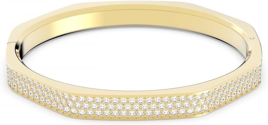 Colección de joyas de pulsera tipo brazalete de cristal Swarovski Dextera, acabado en tono dorado