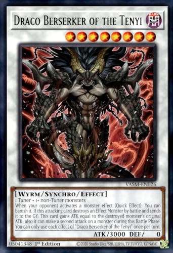 Draco Berserker of The Tenyi - VASM-EN026 - Rare - 1st Edition
