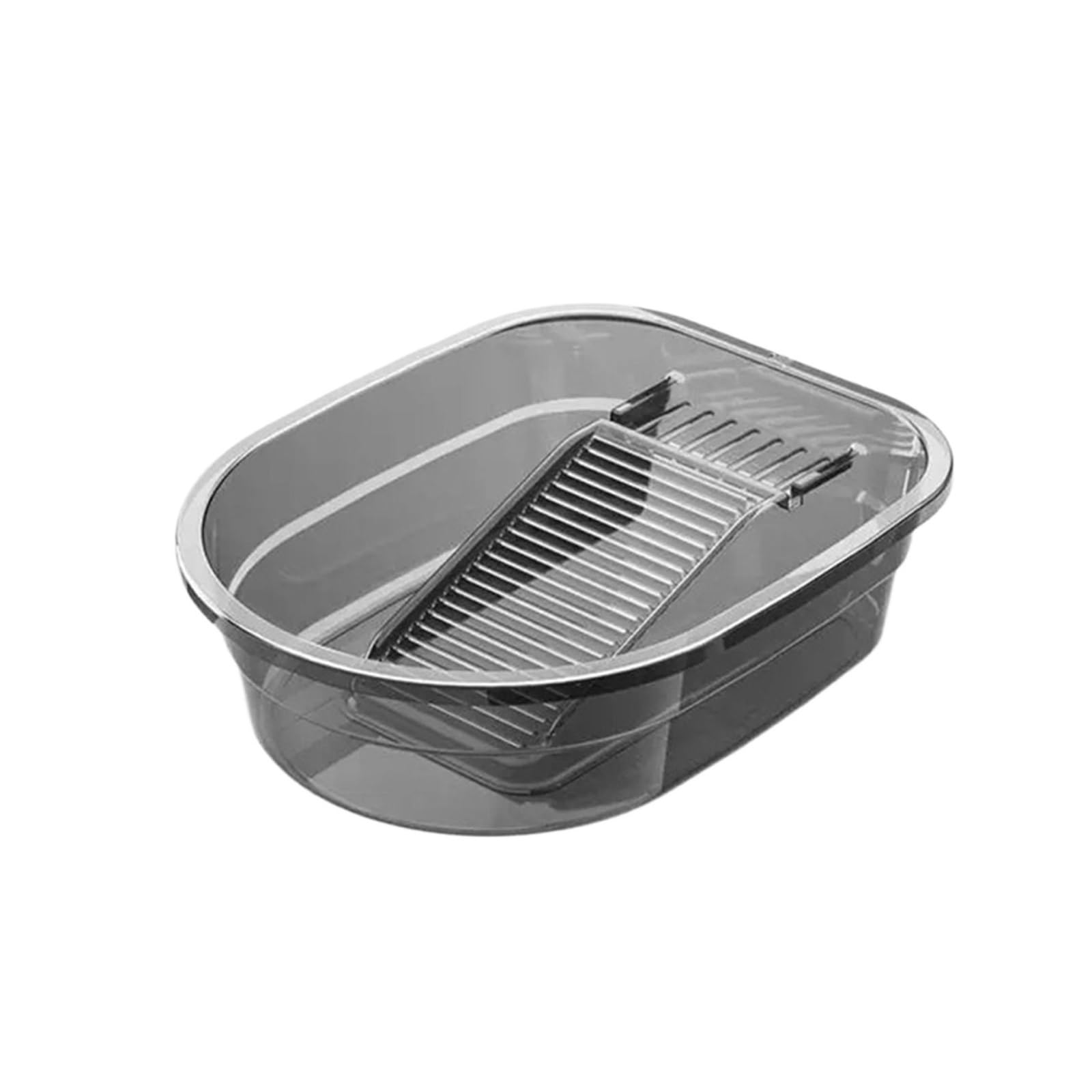 Antislip Washboard Basin Thickened Washboard Basin Large Capacity Hanging Hole Wash Tub with Non-Slip Manual Hand Scrub Board Bathroom