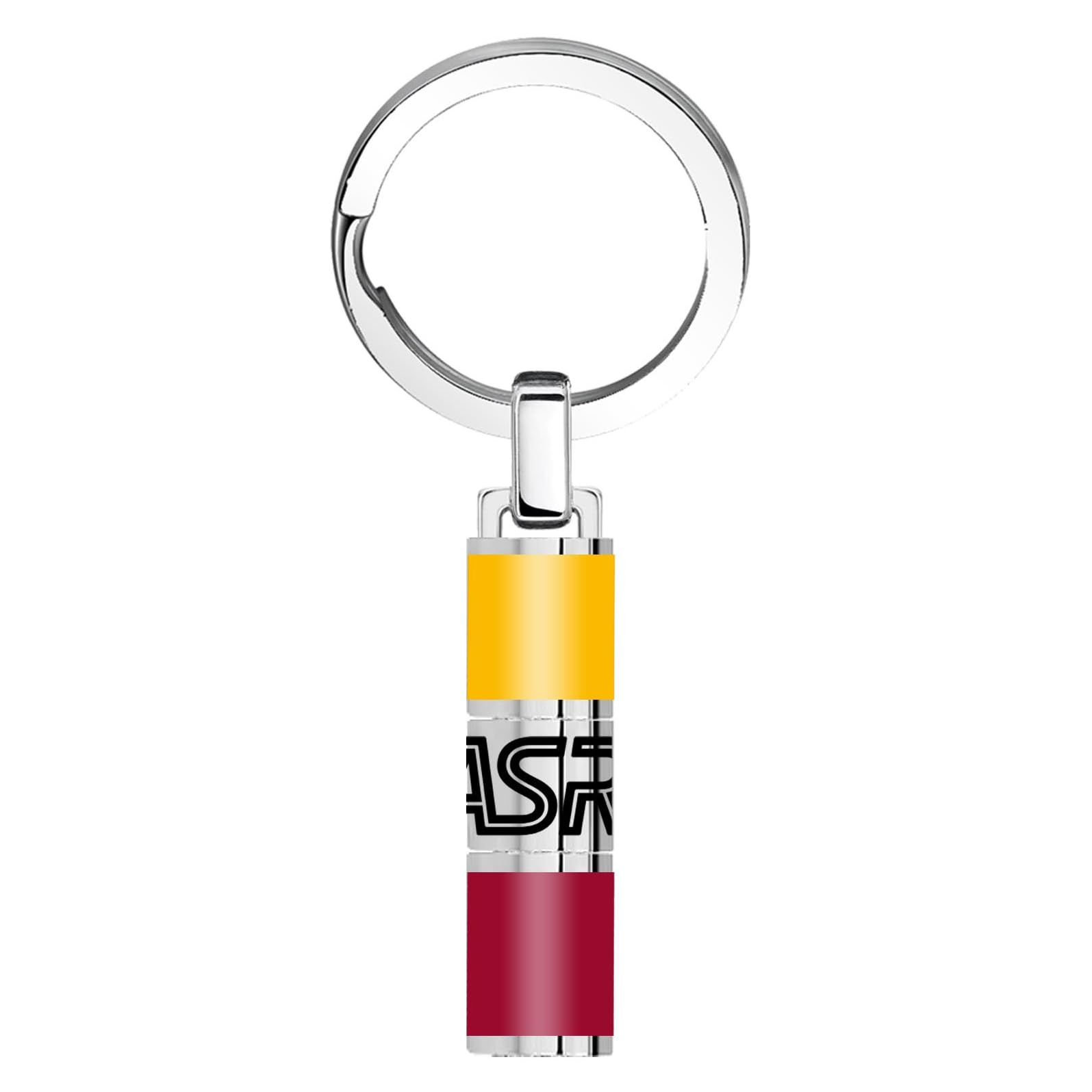 Clondo As Roma Stainless Steel Keyring - Official Football Product - Stylish and Durable Gadget with Logo - Giallorossi Fan Gift Idea - 1