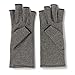 CURAD Arthritis Relief Compression Gloves, Large, Gray, 1 Pair
