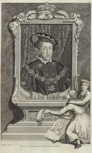 Tableau toile Edward VI par Hans Holbein d'art classique 60x90cm