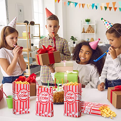 Image of Potchen 500 Pcs Popcorn Bags 2 oz Bulk Popcorn Holders Grease Tear Resistant Disposable Treat Bags for Carnival Movie Night Birthday Party Favors Home Business Supply
