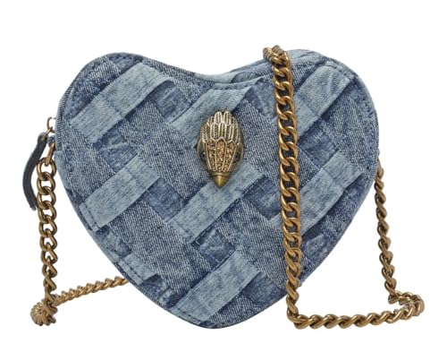 Kurt Geiger London Kensington Heart Crossbody Bag (Denim)