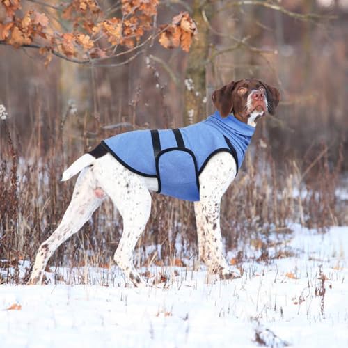 Hjyokuso Hundepullover Mit Beruhigender Kapuze und Ohrenschutz, Hundemantel Für Kleine Mittelgroße Grosse Hunde, Beruhigungsweste Für Hunde, Hundemantel Für ängstliche Hunde,Hunde-Angstjacke