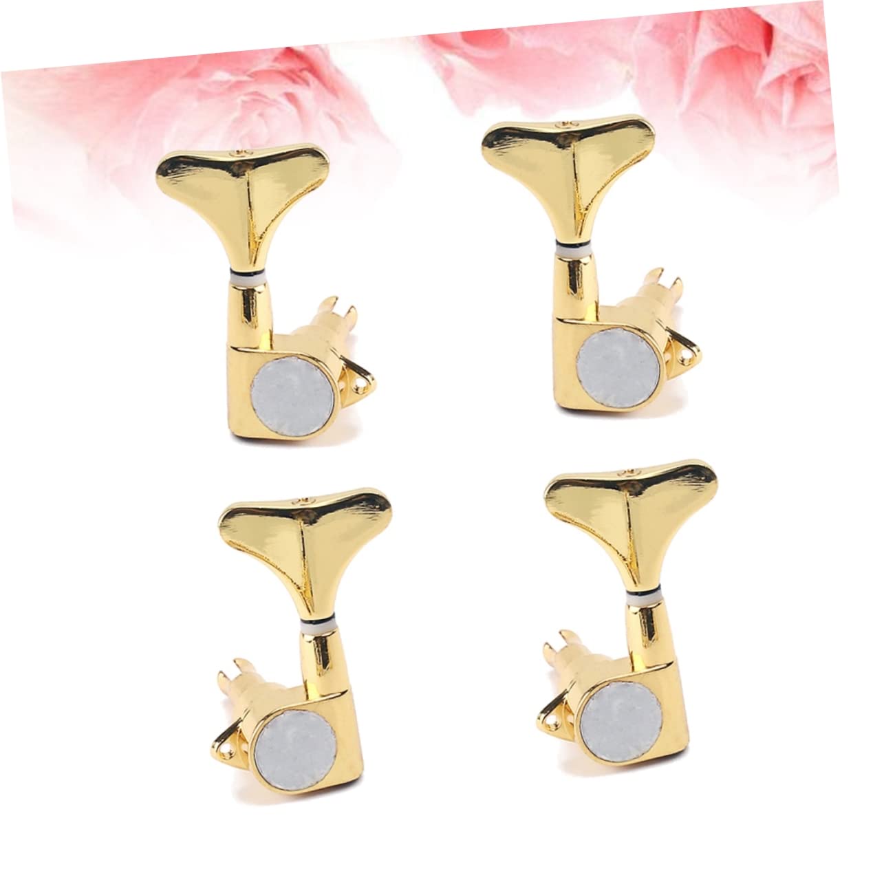 FUNOMOCYA Full Sealed Bass Tuning Keys 4 Pieces Machine Heads 2l2r Mounting Guitar Tuning Pegs for Acoustic Electric Bass Guitar
