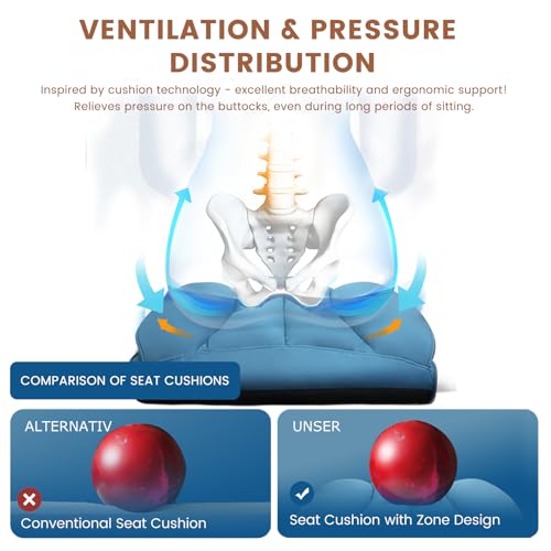 Sedia Gaming Ergonomica Sedia da Gaming Reclinabile Sedia Ufficio con Poggiapiedi Sedia Gamer Schienale Regolabile per Lavoro e Gioco Blu - Sedia gaming - Immagine 3