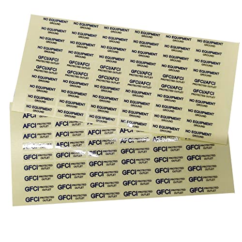 wootile GFCI AFCI Protected Outlet Transparent Decals Stickers