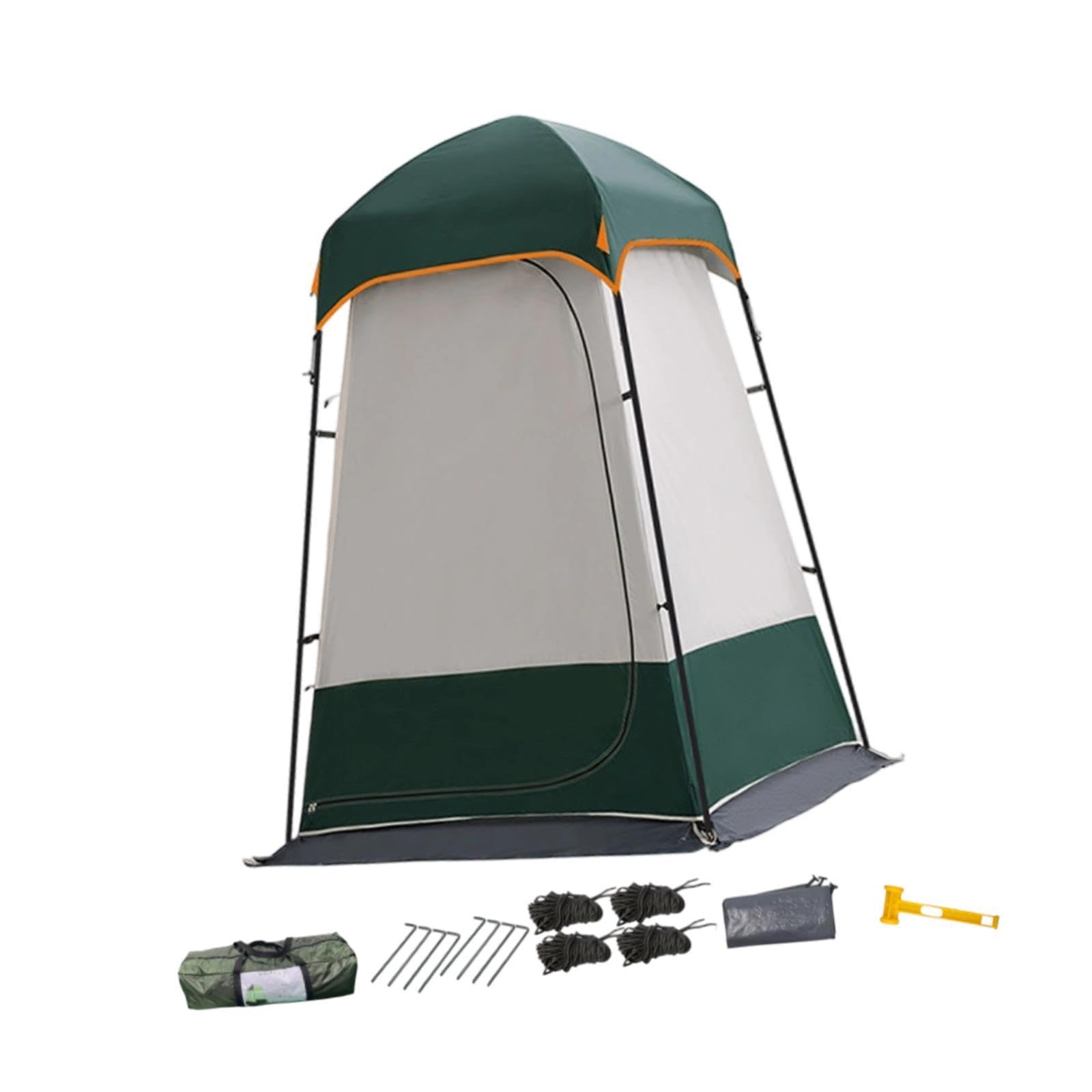 YIJU Privacy Tent Toilet Shelter Waterproof Outdoor Beach Lightweight Built in Hook Shelter Camping Shower Tent Dressing Room, Green