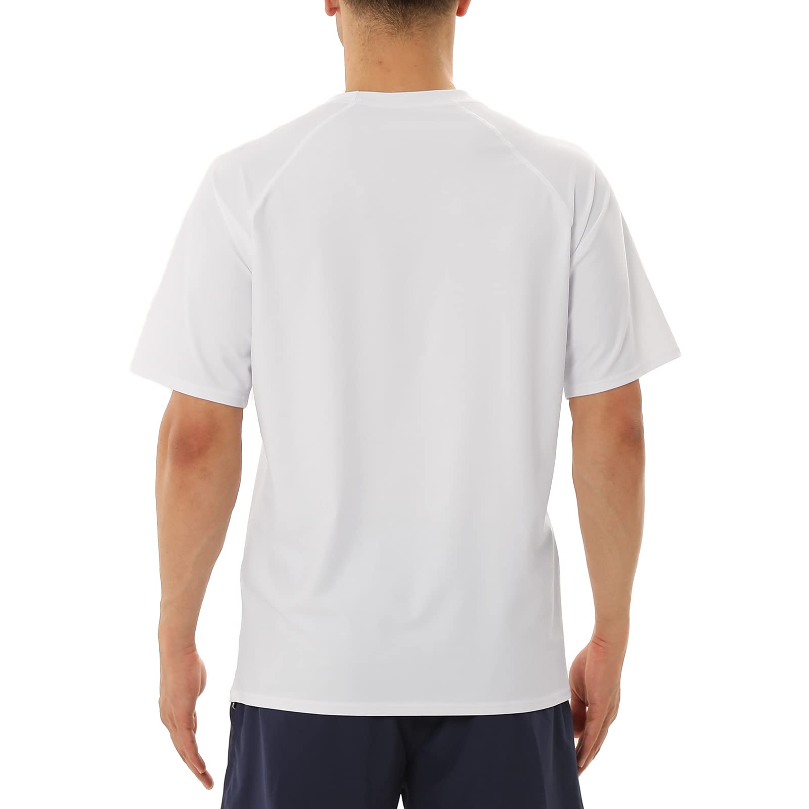 MASOCIO Maglia Anti UV da Uomo Maglietta Maniche Corte UPF 50+ Protezione Solare Costume da Bagno Rash Guard Asciugatura Rapida