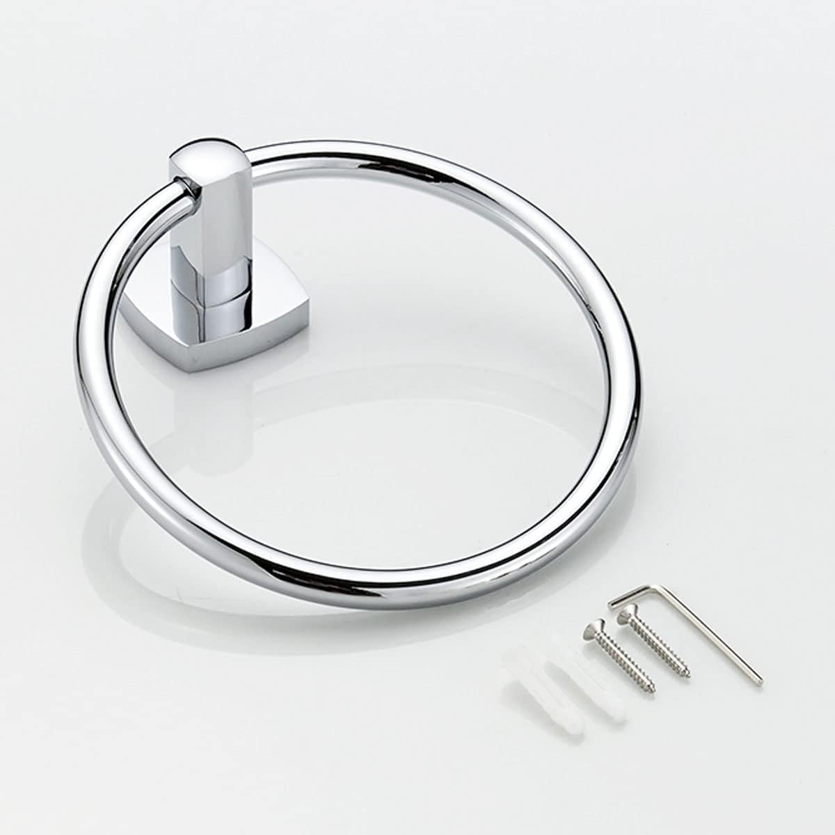 DAIGLE Anillo de Toalla de baño, Anillo de Toalla de baño Kithchen Soporte de Toalla de Mano Colgador de riel montado en la Pared