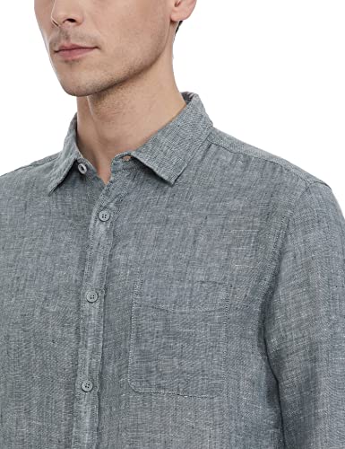 Image of Marks & Spencer Mens Solid Polyester Blend Collared Neck Regular Fit Easy Iron Shirt (Pack of 2)
