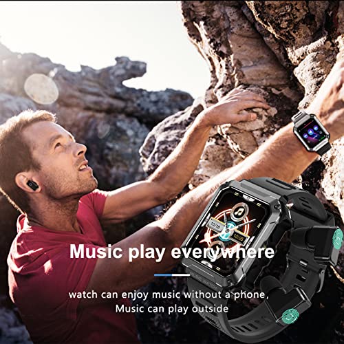 Smart Watch With Earbuds [Gps 45Mm] 1.96" Full Touch Retina Display, Military Grade Ip67 Waterproof Watch With Answer Calls And Send Messages… #TOP5