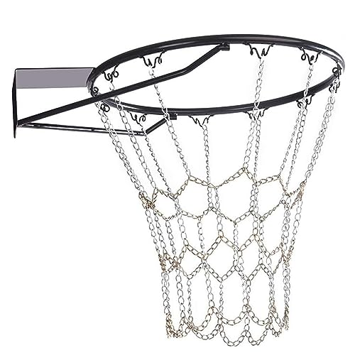 Filet de basket-ball avec chaîne en acier pour cible de basket-ball solide et durable universel