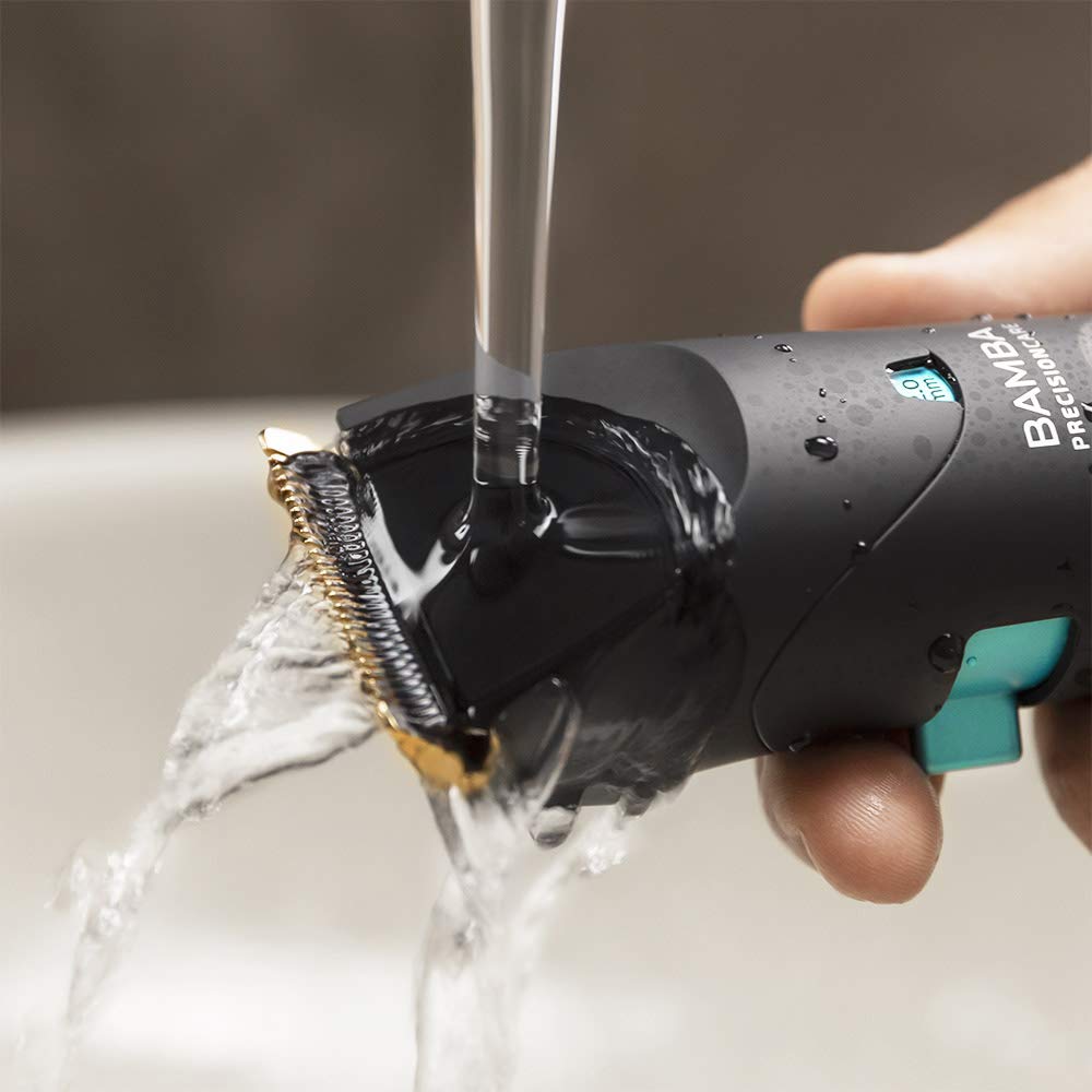 Cecotec Maszynka do strzyżenia włosów Bamba PrecisionCare Wet&Dry. ostrza Stal nierdzewna z powłoką tytanową, Bateria litowa, Autonomia do 120 min, Długość 0,5-30 mm, 8 grzebieni