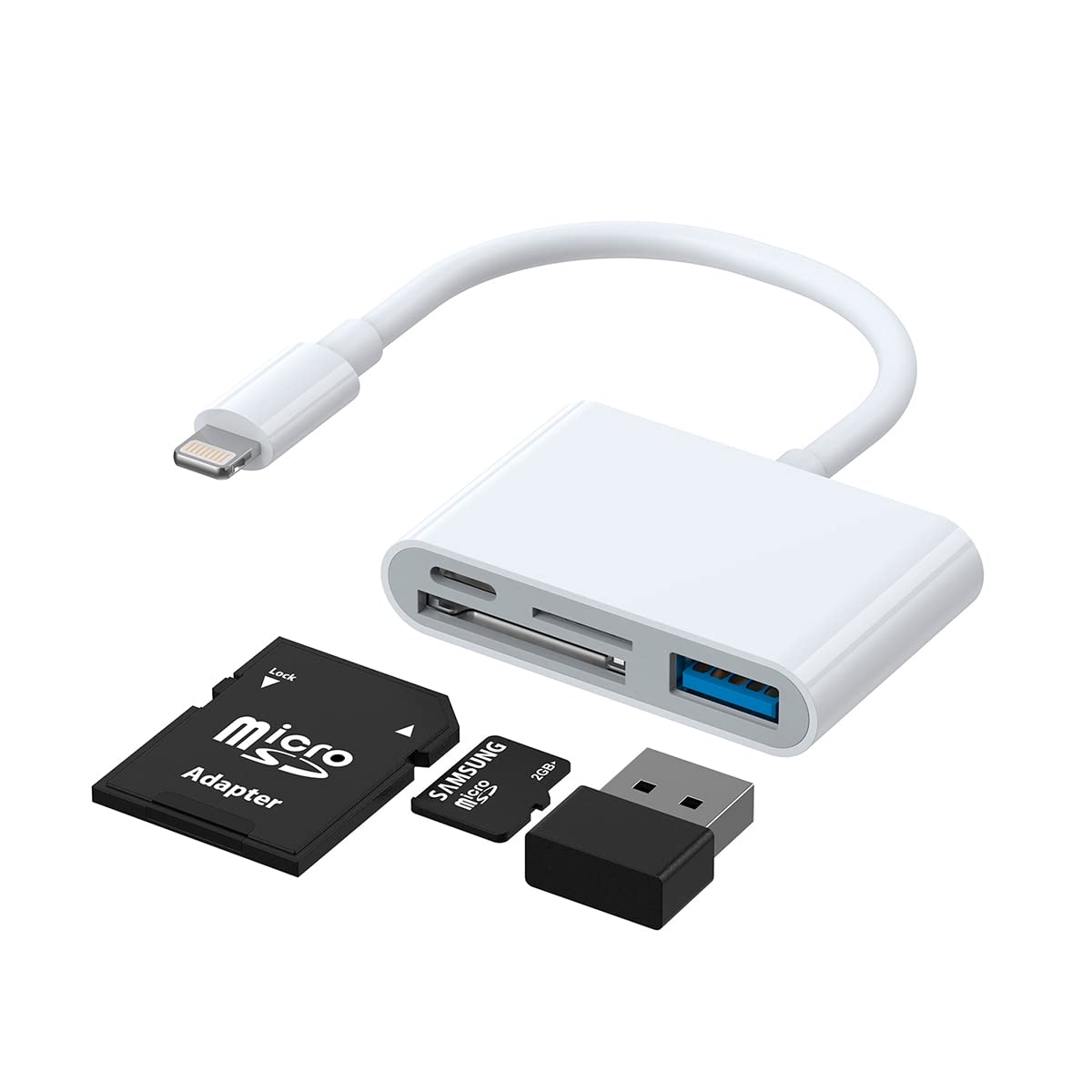 Lightning to USB OTG card reader 12cm