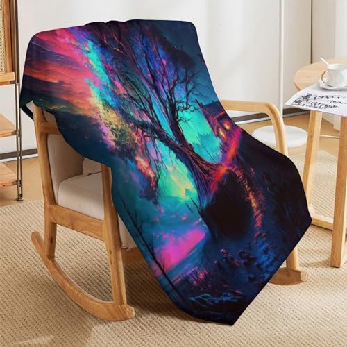 Impression 3D Couvertures Légère Flannel Plaid Design Moderne - 5