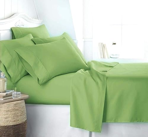 Miniatura 10 de Astroo Linen Juego de sábanas tamaño King de 800 hilos, algodón puro suave satinado, sábanas de 6 piezas, 1 sábana bajera, 1 sábana encimera y 4