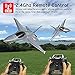 RCSHOBBY RC Plane 4 Channel RC Airplane 2.4Ghz RC Jet Ready to Fly F-16 Fighter Falcon Remote Control Airplane for Adults with X-Pilot Stabilizer System & One Key Aerobatic, Best Gift for RC Hobbyist