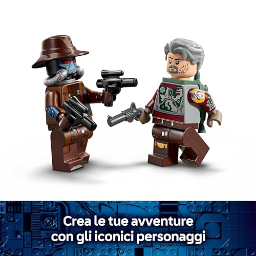 Star Wars 75437 Speeder di Cobb Vanth - Giocattolo con le Minifigure di Cobb Vanth e Cad Bane, con Blaster e Jetpack - Regalo per Bambini da 7 Anni in Su e Fan di The Mandalorian - Lego - Immagine 4