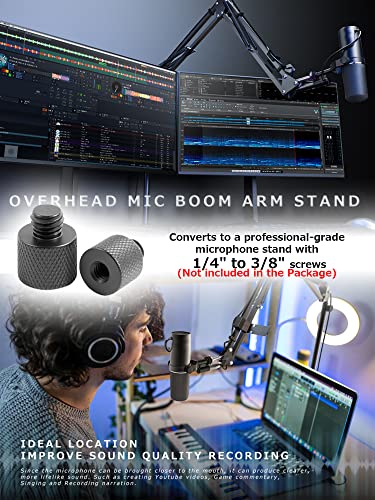 image for CACENCAN Overhead Camera Mount, 5lb Horizontal Load-Bearing, 360° Adj