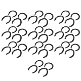 ZJchao Horseshoes, 10 Pairs Forging Q235 Steel Horseshoe Kit Training Horse Racing Riding Accessory Horse Shoes Decor for, Crafts, Decorations and Backyard Games