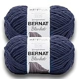 Bernat Blanket BB Twilight Yarn - 2 Pack of 300g/10.5 oz - 100% Polyester - #6 Super Bulky - 220 Yards - Knitting/Crochet