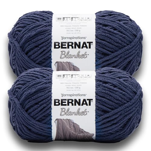 Image of Bernat Blanket BB Twilight Yarn - 2 Pack of 300g /10.5 oz - 100% Polyester - #6 Super Bulky - 220 Yards - Knitting /Crochet