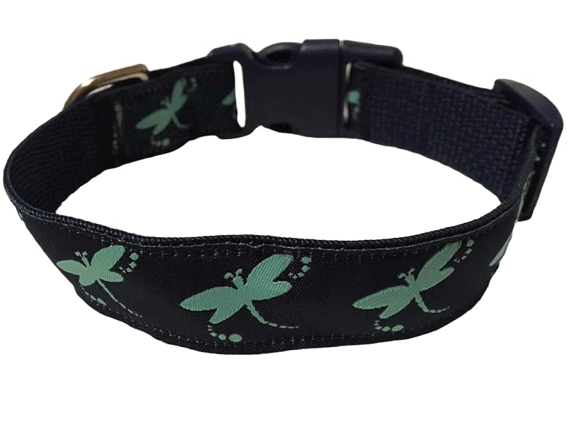 Dragonfly Dog Collar, Puppy Collar, Custom Dog Collar, Personalized Dog Collar